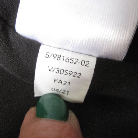 Athleta Elation Rib Trim 7/8 Tight Legging Black and Anthracite Gray Size M - Picture 7 of 9